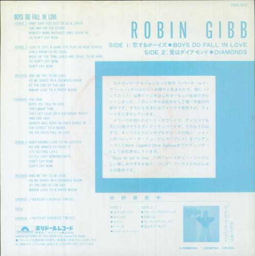 Robin Gibb Boys Do Fall In Love Japanese 7
